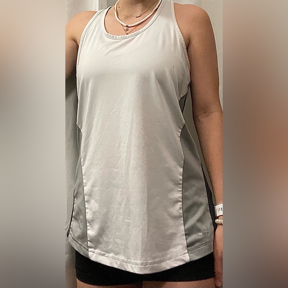 BCG color block mesh moisture-wicking running tank top
